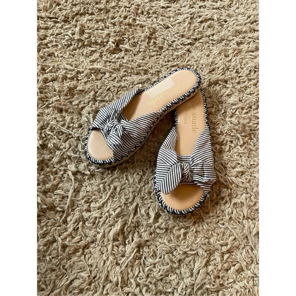 NEW Kate spade Saltie Shore Espadrille Slide Sandals size 6.5